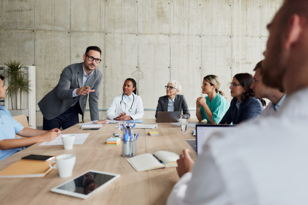 Leadership mentoring session